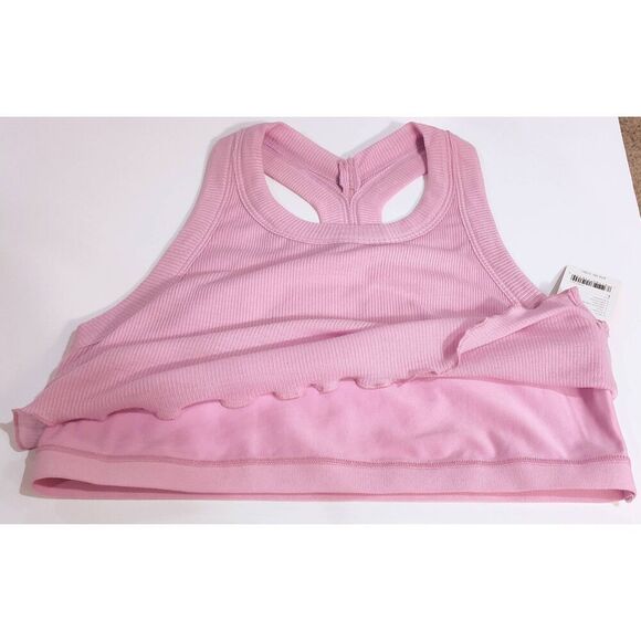 FREE PEOPLE FEELS LIKE SUMMER CROP TOP BRIGHT ORCHID NWT L - Picture 6 of 10